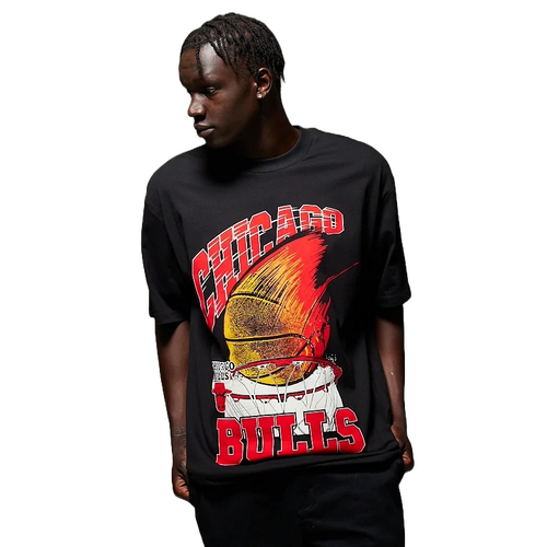 New Era Tee Chicago Bulls Oversize Net [Size: Mens Medium]