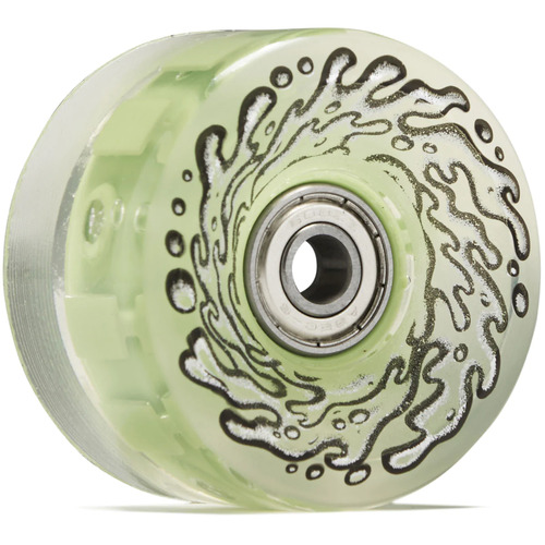 Santa Cruz Wheels Slimeballs Led Light Ups With Bearings Green 78a 60mm