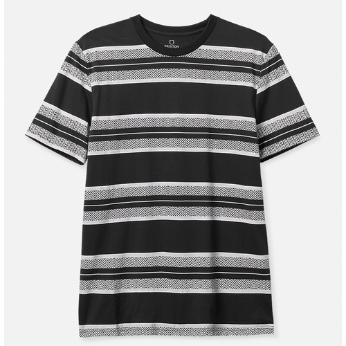 Brixton Tee Knit Hilt X Black/Beige/Off White [Size: Mens Medium]