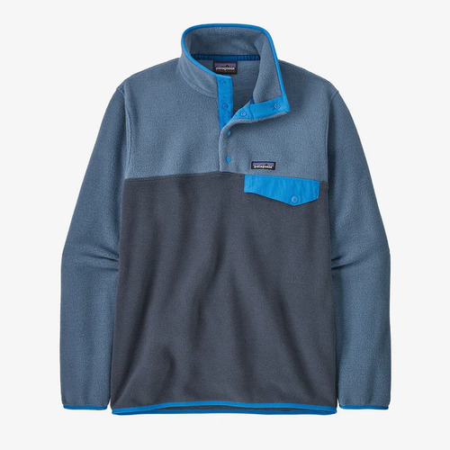 Patagonia Jumper Synch Snap-T Lightweight Pull Over Smolder Blue [Size: Mens Medium]