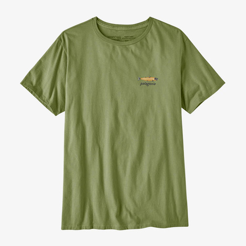 Patagonia Tee Dive n Dine Buckhorn Green [Size: Mens Large]