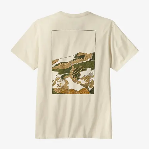 Patagonia Tee Trailways Responsibili-Tee Birch White [Size: Mens Medium] [Colour: White]