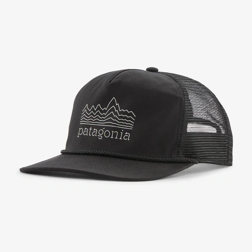 Patagonia Hat Airfarer Cap Strataspire Stencil Black