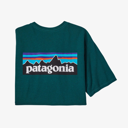 Patagonia Tee P-6 Logo Responsibili-Tee Borealis Green [Size: Mens Medium]