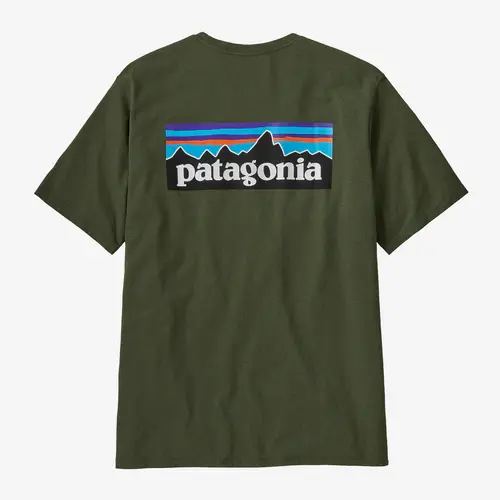 Patagonia Tee P-6 Logo Responsibili-Tee Torrey Pine Green