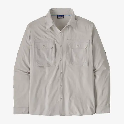 Patagonia Shirt Self Guided Sun Shirt Long Sleeve Crisp Grey [Size: Mens Medium] [Colour: Grey]