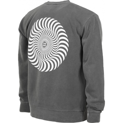 Spitfire Jumper Crew Classic Swirl Washed Black/White [Size: Mens Medium]