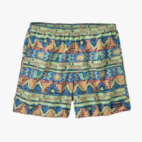 Patagonia Shorts Baggies 5 Inch High Hopes Geo Salamander Green [Size: Mens Small] [Colour: Multi]