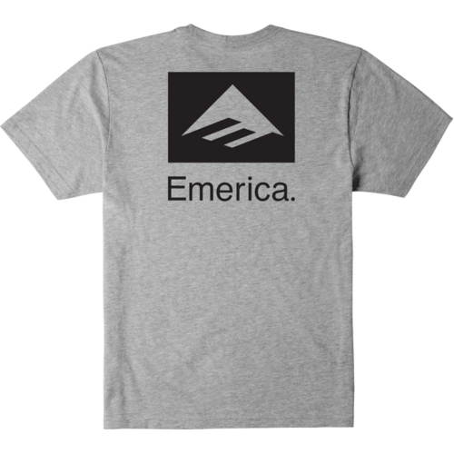 Emerica Tee Brand Combo Grey/Black [Size: Mens Medium]