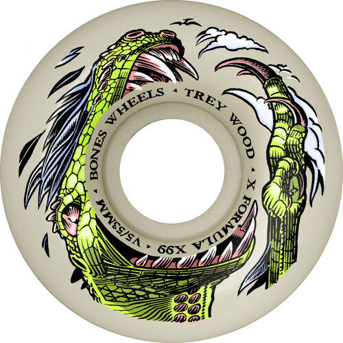 Bones Wheels X-Formula Wood Dino-Sortas V5 Sidecut 99a 53mm