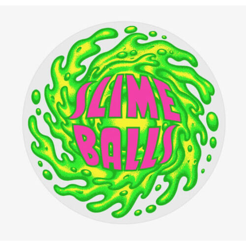 Santa Cruz Sticker Slimeballs Mylar 4 Inch Clear