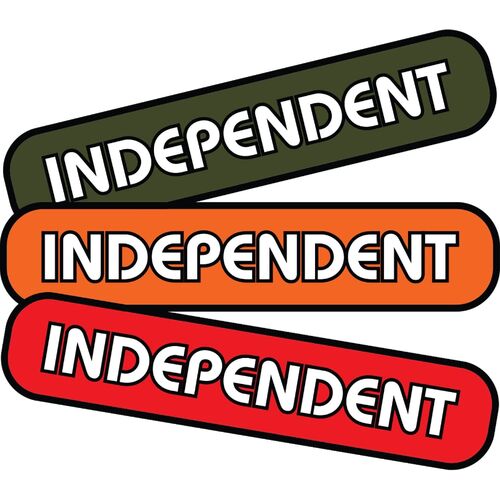 Independent Sticker Groundwork 4 Inches Assorted Colours