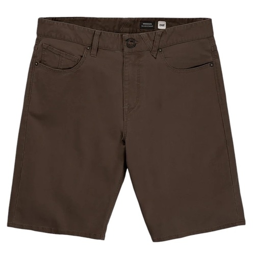 Volcom Shorts Modown Canvas Wren [Size: 28 inch Waist] [Colour: Brown]