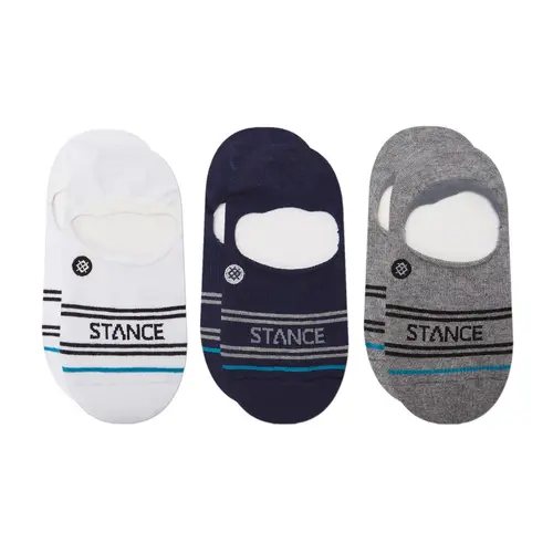 Stance Socks Basic 3k No Show Navy/White/Grey US 9-11