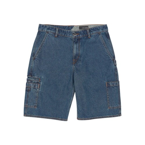 Volcom Shorts 1991 Utility Denim 23 Indigo Ridge Wash [Size: 30 inch Waist] [Colour: Blue]