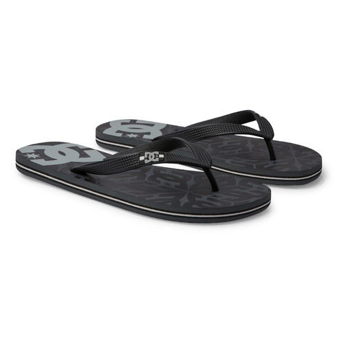 DC Thongs Spray Black/Grey/Grey [Size: US 9]