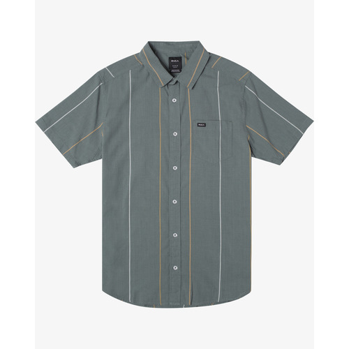RVCA Shirt Cassidy Stripe Balsam Green [Size: Mens Medium]