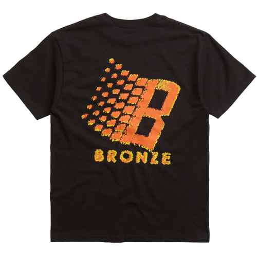 Bronze 56K Tee B Logo Black/Orange [Size: Mens Medium]