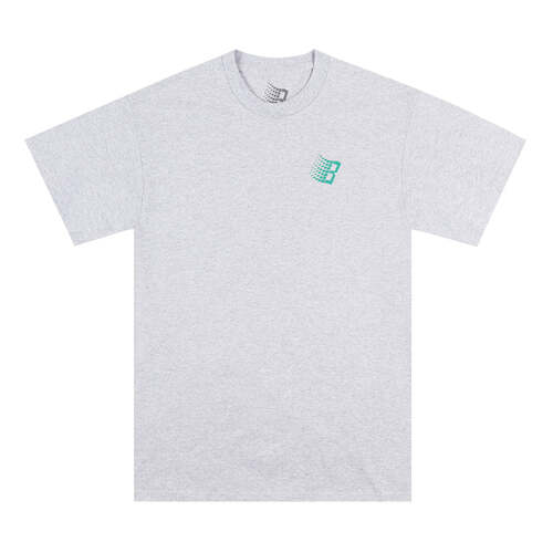 Bronze 56K Tee B Logo Heather Grey/Green [Size: Mens Medium]