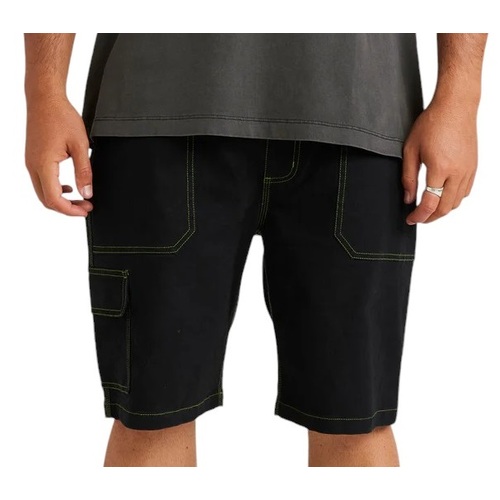 RVCA Shorts Elastic Niziolek Black [Size: Mens Small] [Colour: Black]