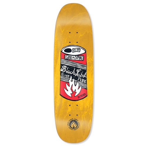 Black Label Deck 35 Years Can Black Widow Shape Yellow Stain 8.88 Inch Width