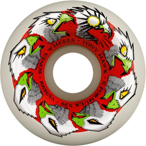 Bones Wheels X-Formula Hawk Animation V5 Sidecut 99A 58mm