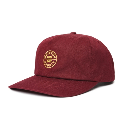 Brixton Hat Oath 110 MP Snapback Maroon