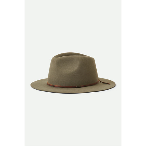 Brixton Hat Wesley Fedora Adjustable Military Olive [Size: Mens X Small]