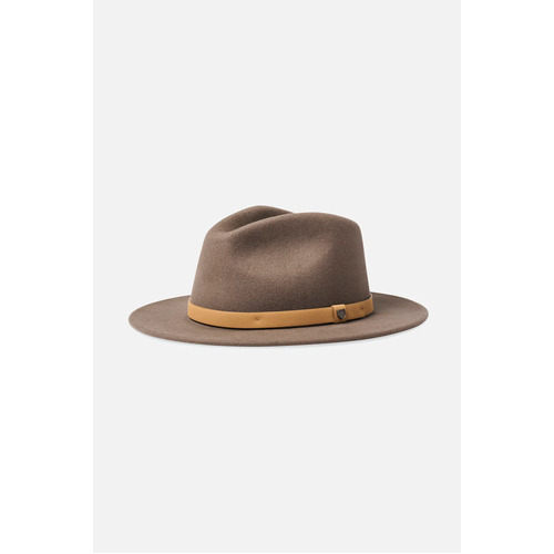 Brixton Hat Messer Fedora Desert Palm/Natural [Size: Mens Small]