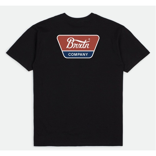 Brixton Tee Linwood Black/Red [Size: Mens Medium]