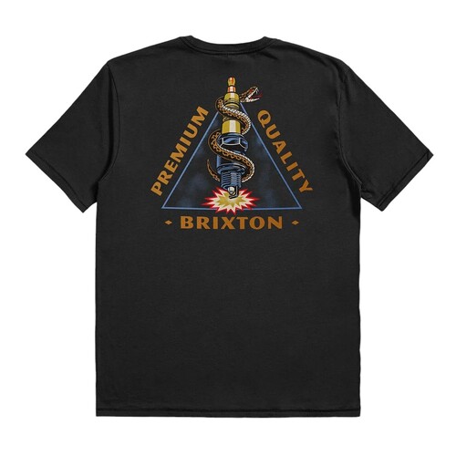 Brixton Tee Sparky Tailored-T Black [Size: Mens Medium] [Colour: Black]