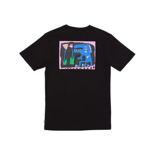 Volcom Youth Tee Arthur Dino Black [Size: Youth 8]