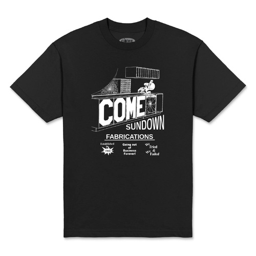 Come Sundown Tee Fabrications Black [Size: Mens Medium] [Colour: Black]