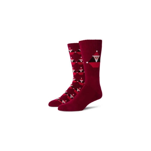 Volcom Socks 1pk Santa Stone Deep Red