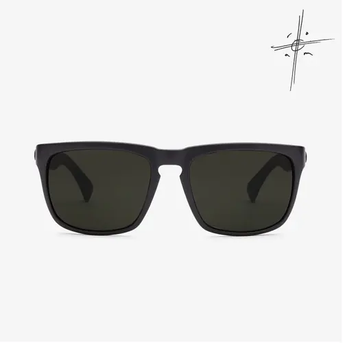 Electric Sunglasses Knoxville JM Matte Black/Grey Polarized