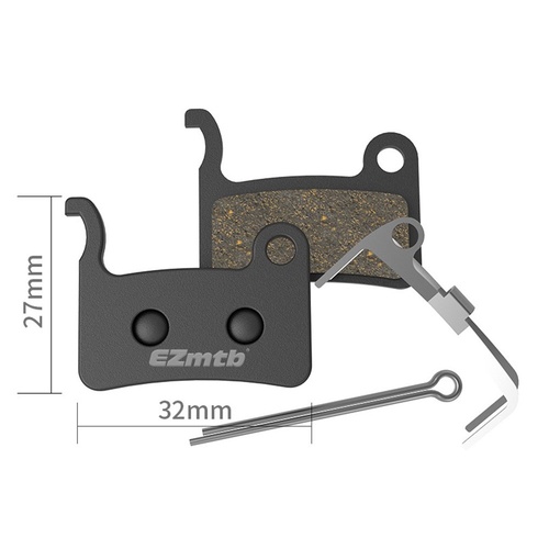 EZMTB E-Scooter Brake Pads Semi Metallic 32mm wide