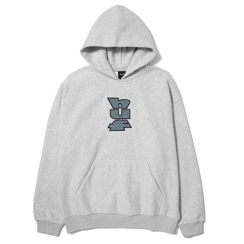 Huf Jumper Benton Heavyweight Fleece Heather Grey [Size: Mens Large]