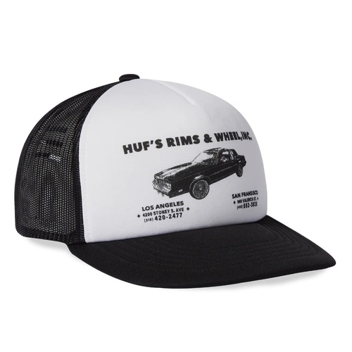 Huf Hat Rim & Wheels Trucker Black