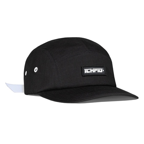 Ichpig Hat Strike Ripstop 5 Panel Black