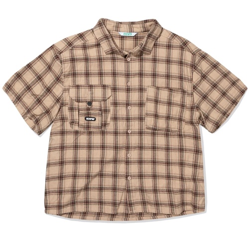 Ichpig Shirt Para Check Earth [Size: Mens Medium] [Colour: Brown]