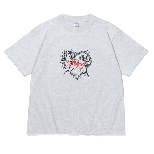 Ichpig Tee Cherup Heart Tee White Marle [Size: Mens Large] [Colour: White]