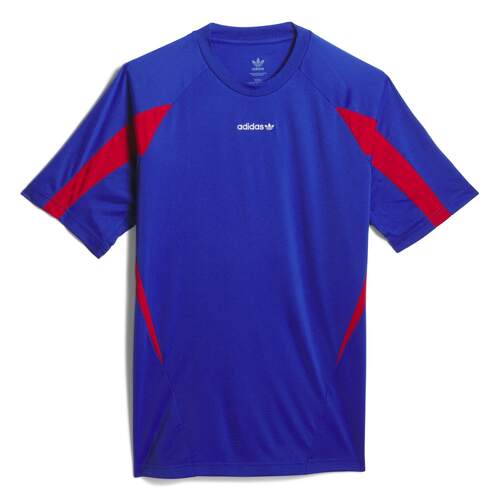 Adidas Tee Classic Jersey Royal Blue/Better Scarlet [Size: Mens Medium] [Colour: Blue]