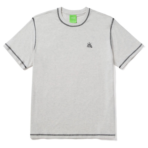 Huf Tee Contrast Crown Relaxed Ash Heather [Size: Mens Medium]