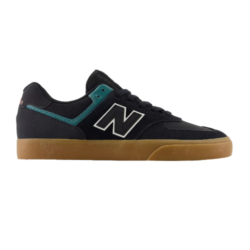 New Balance NB Numeric 574 Vulc VBG Black/Gum/Teal [Size: US 9]