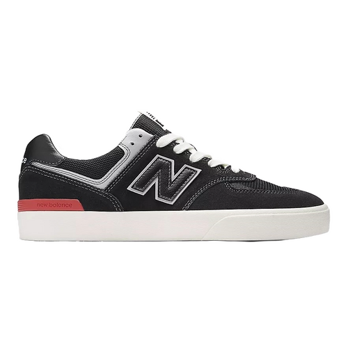 New Balance NB Numeric 574 VYW Black/White/Red [Size: US 8] [Colour: Black]