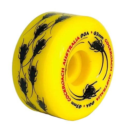 Cockroach Wheels Originals 63mm 96a Yellow