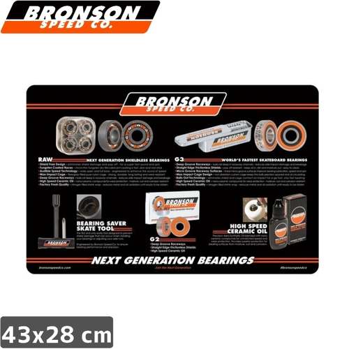 Bronson Counter Mat Black 11 x 17 Inches