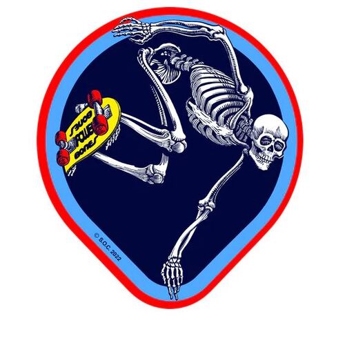 Powell Peralta Sticker OG Skate Skeleton  11.5cm