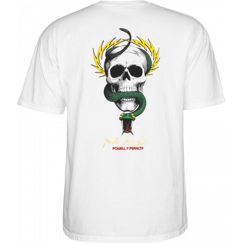 Powell Peralta Tee McGill Skull And Snake White [Size: Mens Large]