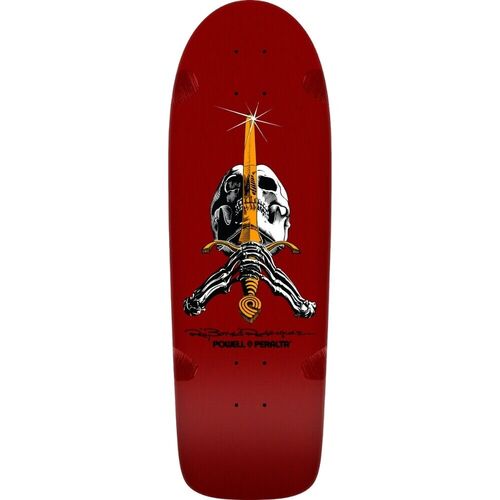 Powell Peralta Deck Rodriguez Skull And Sword OG Maroon10 Inch